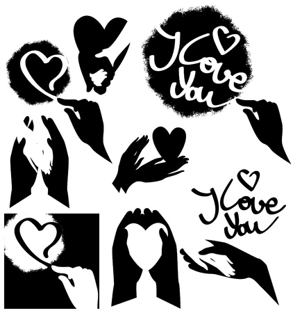 symbol of love, vector graphicsのイラスト素材