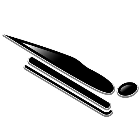 Skeleton. winter sports icons.  sports competition disciplines. illustration.のイラスト素材