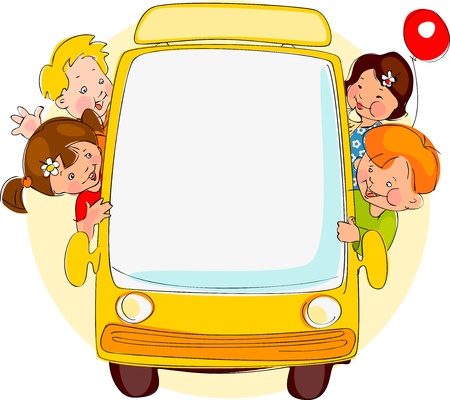 School bus. Place for your textのイラスト素材