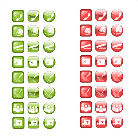 business infographic elements, set isolated vector icon.のイラスト素材