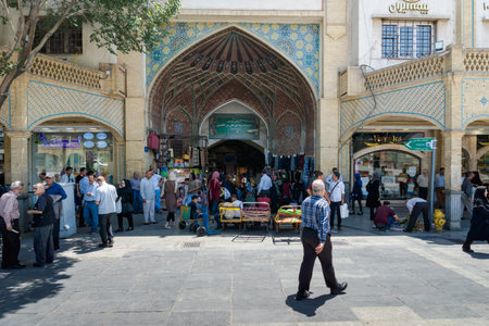 Tehran, Iran - June, 2018: Grand Bazaar in Tehran city, Iran. The Grand Bazaar is an old historical...