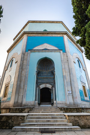 The Green Tomb (Turkish: YeÅŸil TÃ¼rbe), a mausoleum of the fifth Ottoman Sultan, Mehmed I, in...