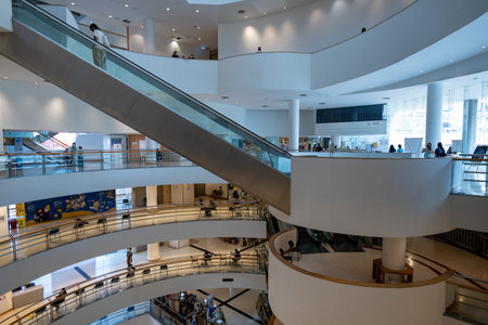Bangkok, Thailand - December 2021: Bangkok Art and Culture Centre architecture. Bangkok Art and...