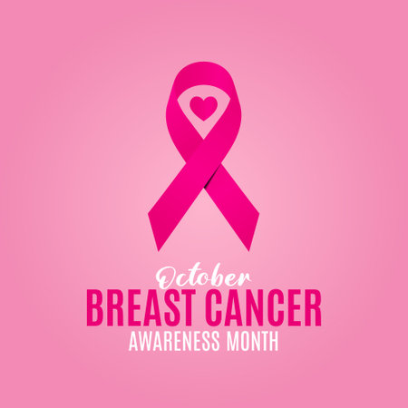 Breast Cancer Awareness Month. Vector illustration. Design for banner, poster or print.のイラスト素材