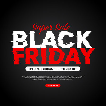 Black friday sale social media post banner eps vector file Black. friday sale promotionのイラスト素材