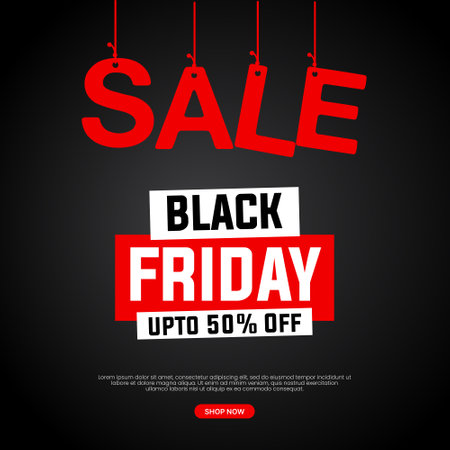 Black friday sale social media post banner eps vector file Black. friday sale promotionのイラスト素材