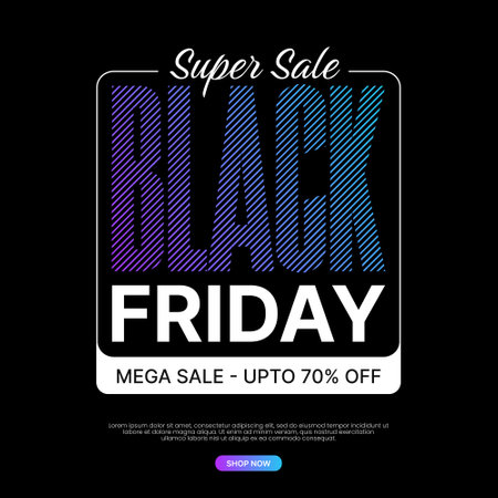 Black friday sale social media post banner eps vector file Black. friday sale promotionのイラスト素材