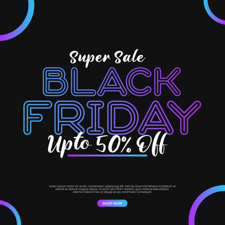 Black friday sale social media post banner eps vector file Black. friday sale promotionのイラスト素材