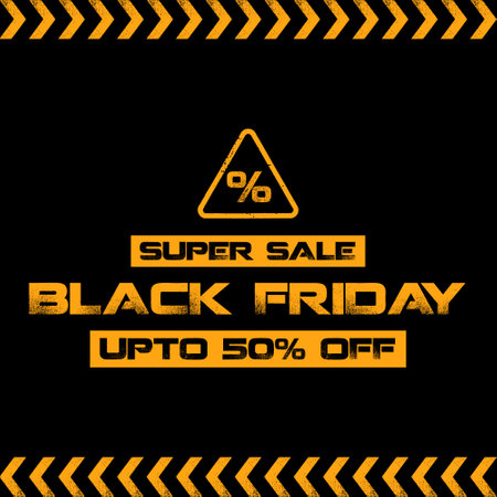 Black Friday sale design template. Special offer banner. Vector illustration.のイラスト素材