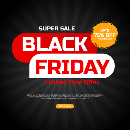 Black friday sale social media post banner eps vector file Black. friday sale promotionのイラスト素材