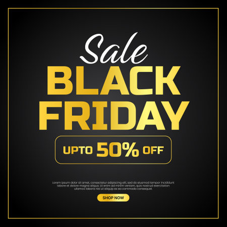 Black friday sale social media post banner eps vector file Black. friday sale promotionのイラスト素材