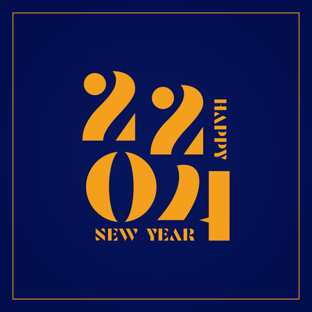 Happy new year 2024 design. Colorful premium vector design for poster, banner, greeting and new year...