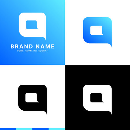 Letter Q logo design template elements icon. Abstract Vector logo design.のイラスト素材