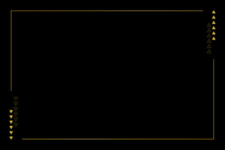 Black luxury background with golden border. Black texture background. Golden border, frame, vector background with copy space.のイラスト素材