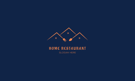 City Food Restaurant Logo Design Vectorのイラスト素材