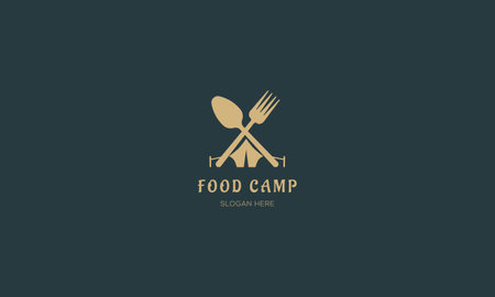 City Food Restaurant Logo Design Vectorのイラスト素材