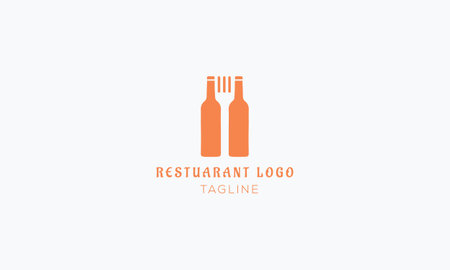 City Food Restaurant Logo Design Vectorのイラスト素材
