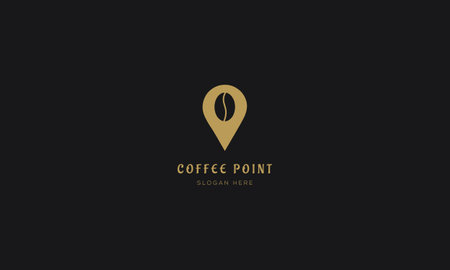 Coffee Logo Design Template, Minimal coffee logo Vectorのイラスト素材
