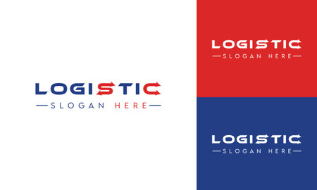 Logistic Logo Design Vector Template minimal Logistic logoのイラスト素材