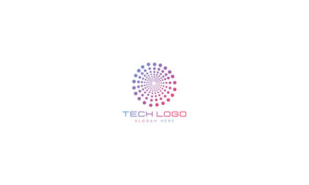 Technology Digital Logo Design Template, Tech, Cpu, Chip, Electronic Logo Template Minimal Tech Logoのイラスト素材