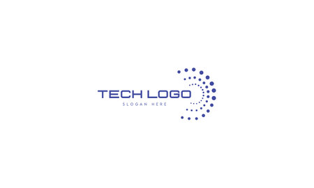 Tech home Digital Logo Design Template, tech house, Logo Template Minimal Tech Logoのイラスト素材
