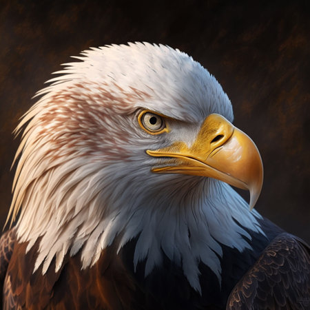 A Angry bald eagle Generated by AIの素材