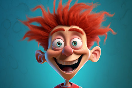 Mischievous cartoon character AIの素材