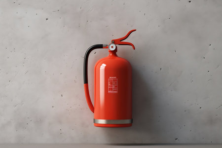 Emergency Fire Extinguisher System Ideal for Industrial Use AIの素材