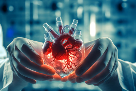Regenerative Breakthrough Stem Cells Cultivating New Heart Tissue Growthの素材