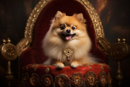 Adorable Pomeranian Kingの素材