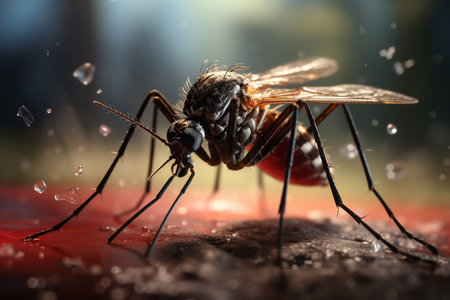 Mosquito-Borne Fever Trio Dengue Zika and Chikungunya by Aedes Mosquitoの素材