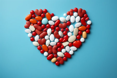 Variety of Heart-Shaped Tablets A Multitude of Unique Choicesの素材