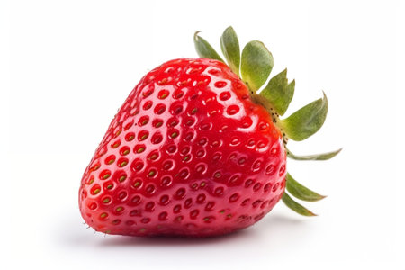 Strawberry on white Backgroundの素材