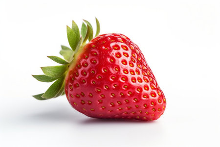 Strawberry on white Backgroundの素材