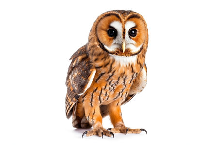 Owl isolated on white backgroundの素材