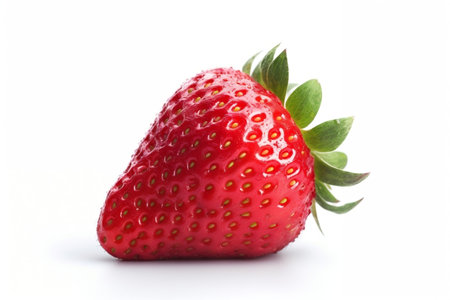 Strawberry on white Backgroundの素材