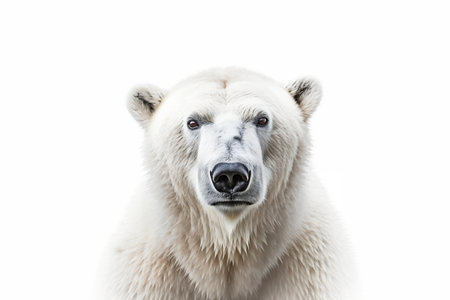 Polar Bear Isolated on white Backgroundの素材