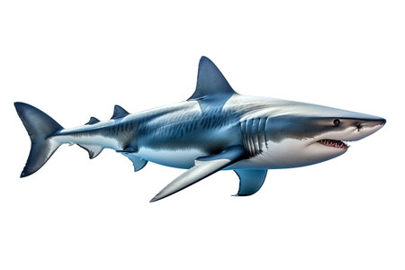 Shark Isolated on white Backgroundの素材