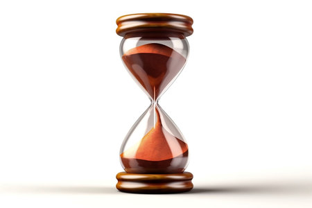 Hourglass Isolated on White Backgroundの素材