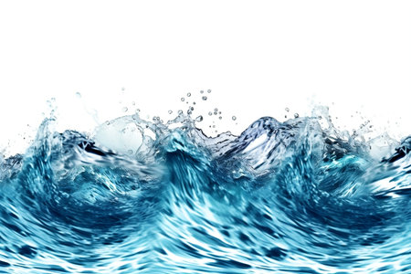 Isolated Water on White Background Pure Refreshmentの素材