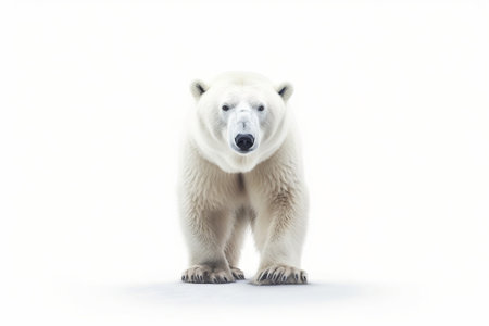 Polar Bear Isolated on white Backgroundの素材