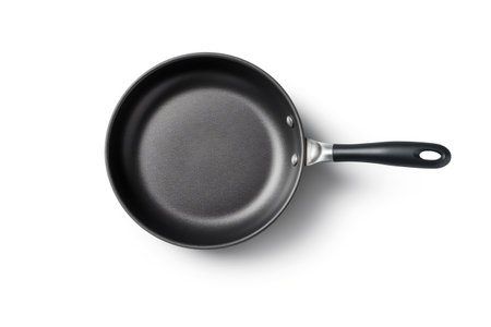 Frying Pan on white Backgroundの素材