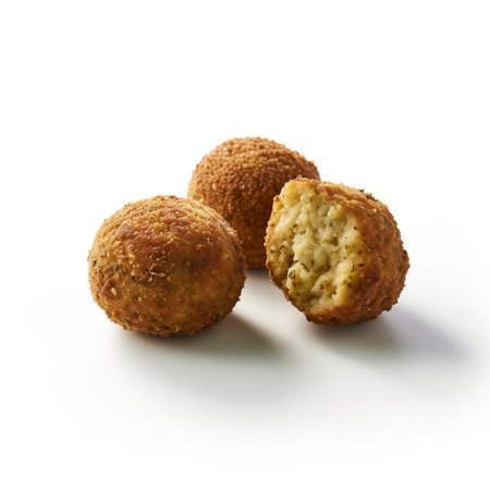 Delicious Falafel on white Backgroundの素材