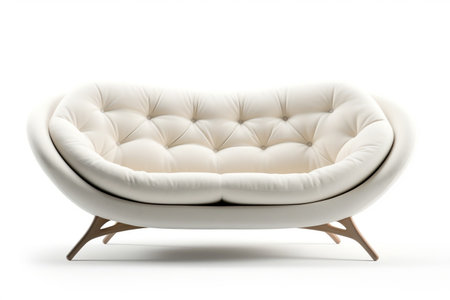 Isolated Sofa on Transparent Background, AIの素材