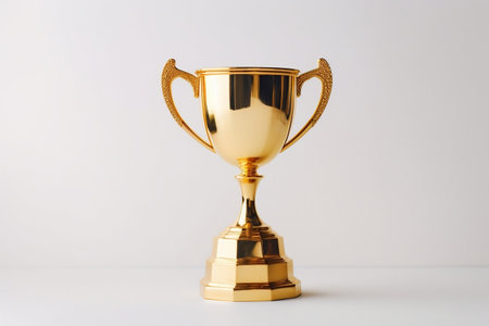Gold Trophy Cup Transparent Isolated Achievement, AIの素材