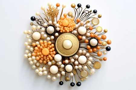 Brooch Isolated on a Transparent Background. AIの素材