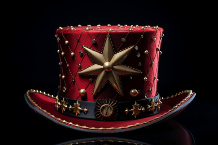Classic Circus Style. Iconic Top Hat. AIの素材