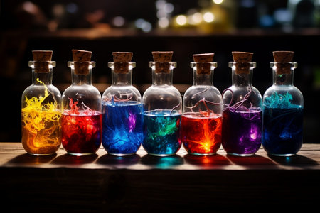 Mystical Brews: Bottled Colorful Magic Potions.の素材