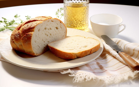 Fresh Loaf of Bread - Aromatic Culinary Vision.の素材