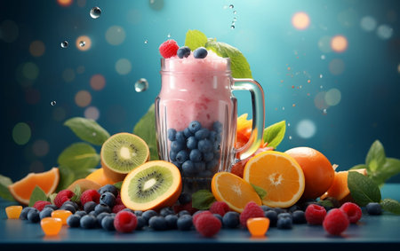 Fruit Blending in Photorealism.の素材